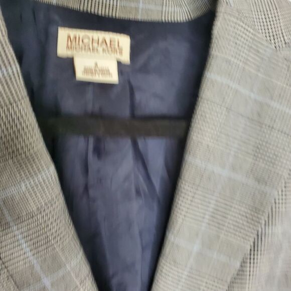Michael Michael Kors plaid check blazer size 4 - Picture 9 of 11